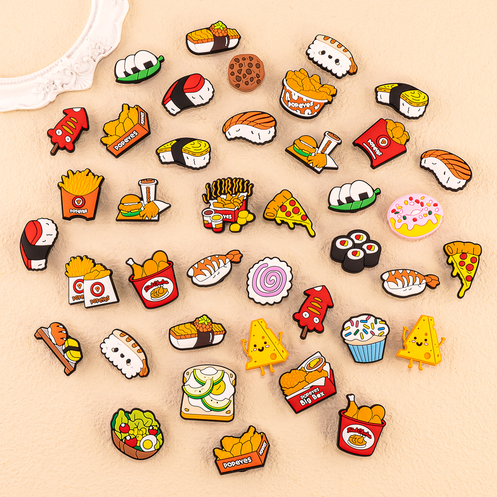 Baby Food With Chicken - 1/9/12pcs Cute Food Shoe Charms for
