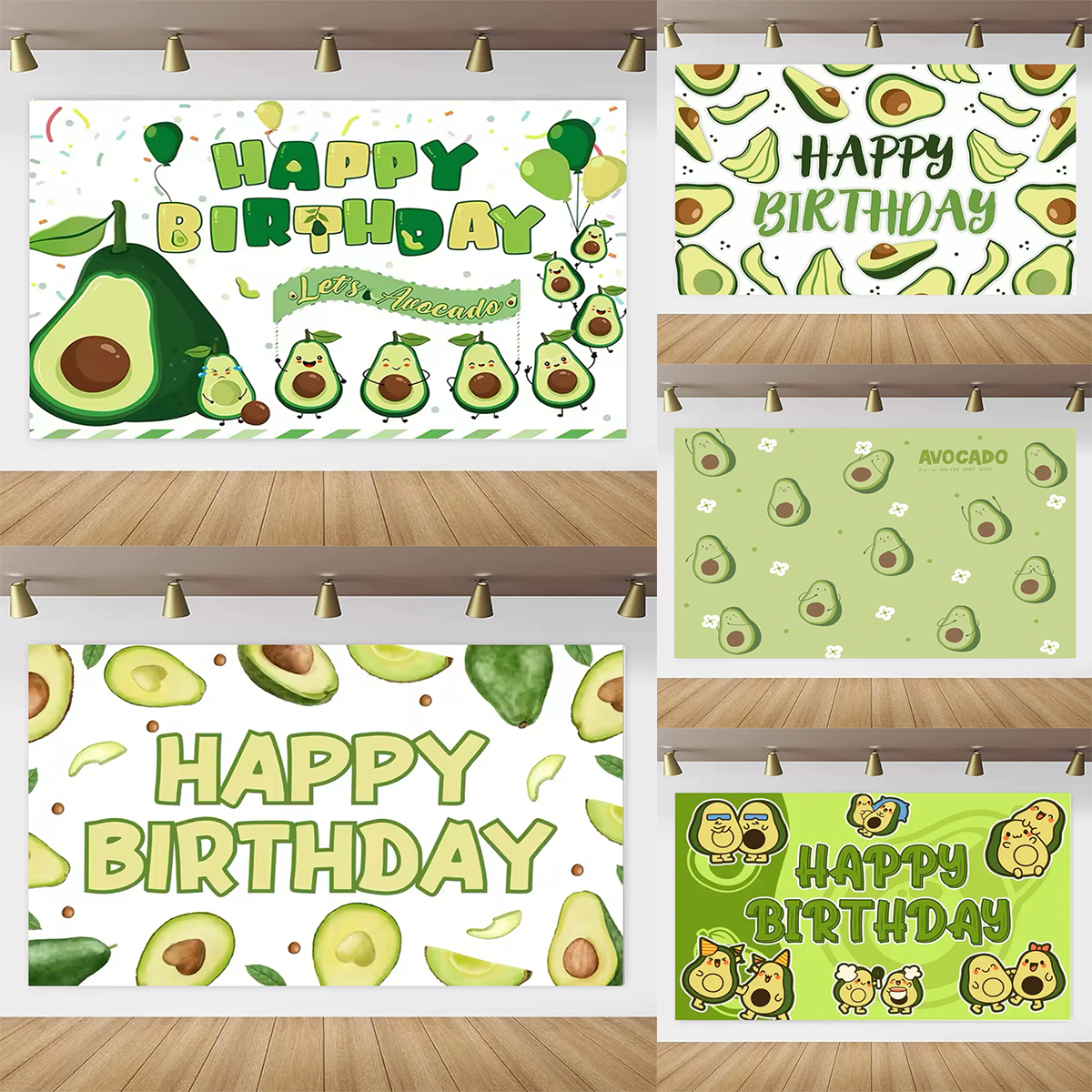 Baby Food Avocado - Avocado Theme Kids Birthday Party Backdrop