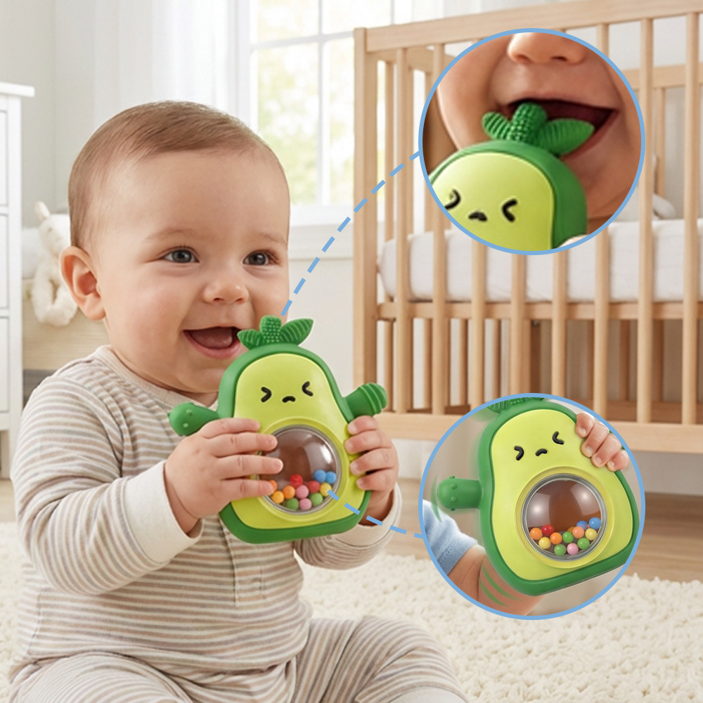 Baby Food Avocado - Avocado Baby Teether Food Grade Silicone