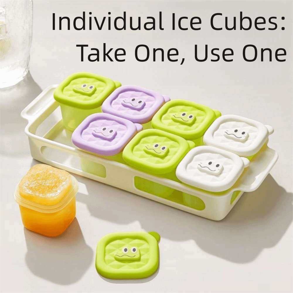 Baby Food Freezer Tray - 3/4/6 Grid Design Baby Food Freezer