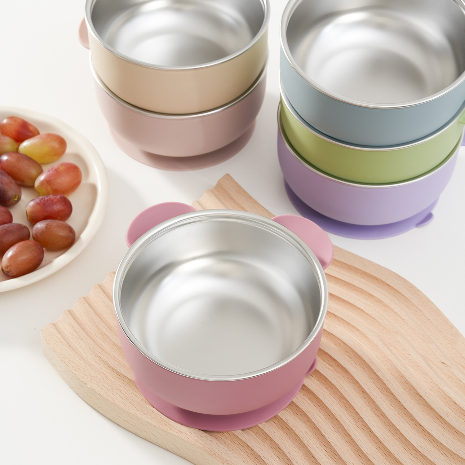 Baby Food Freezer Tray - 1PC Removable Silicone Stainless Steel Baby
