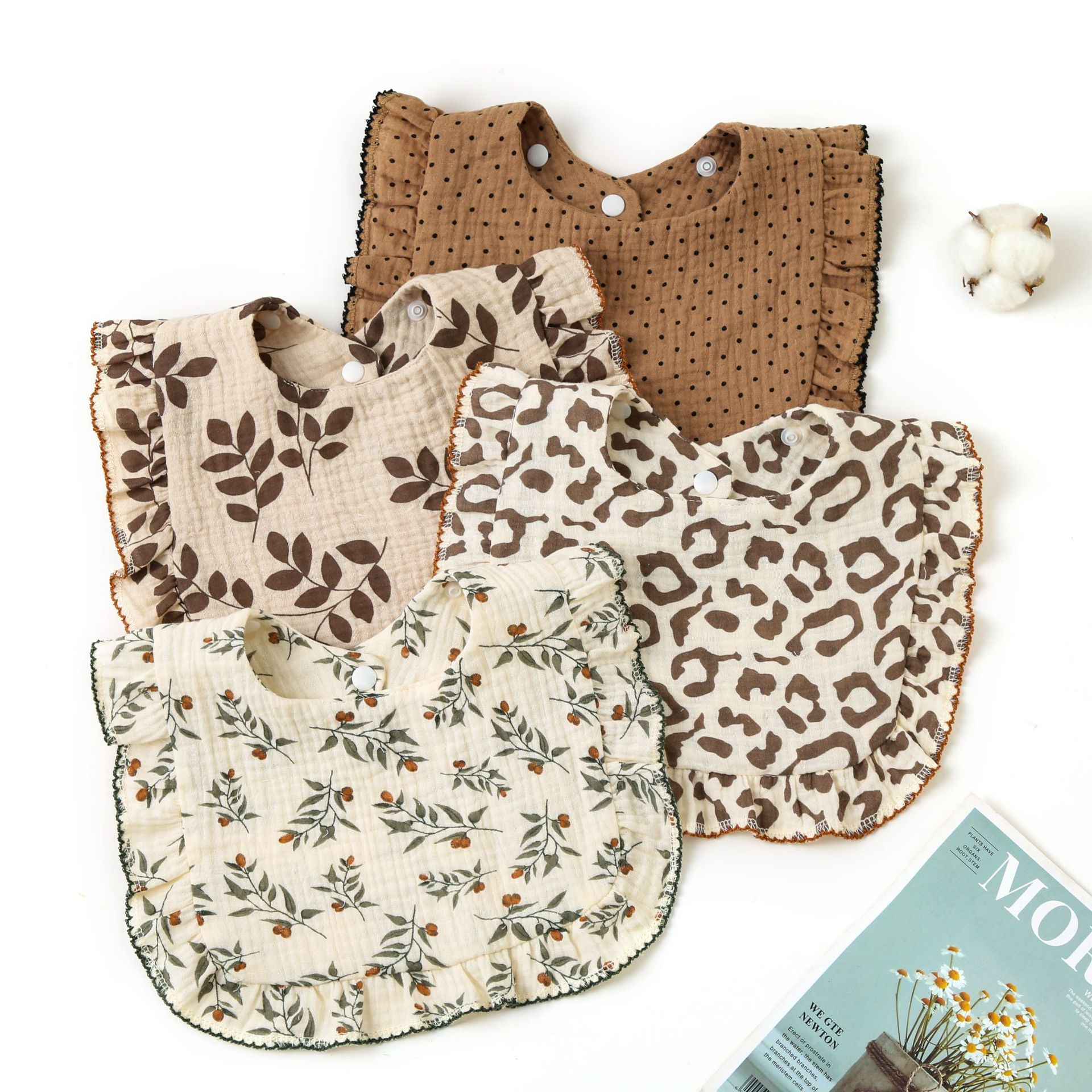 Baby Food Organic - Baby Bibs Organic Cotton Muslin Scarf