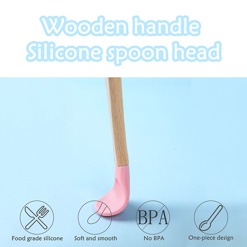 Baby Wooden Spoon Silicone Woo - Baby Food Organic incelemesi ve fiyatı