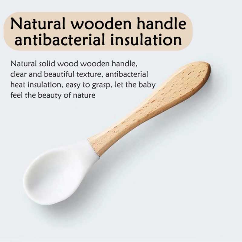 Baby Wooden Spoon Silicone Woo - Baby Food Organic incelemesi ve fiyatı