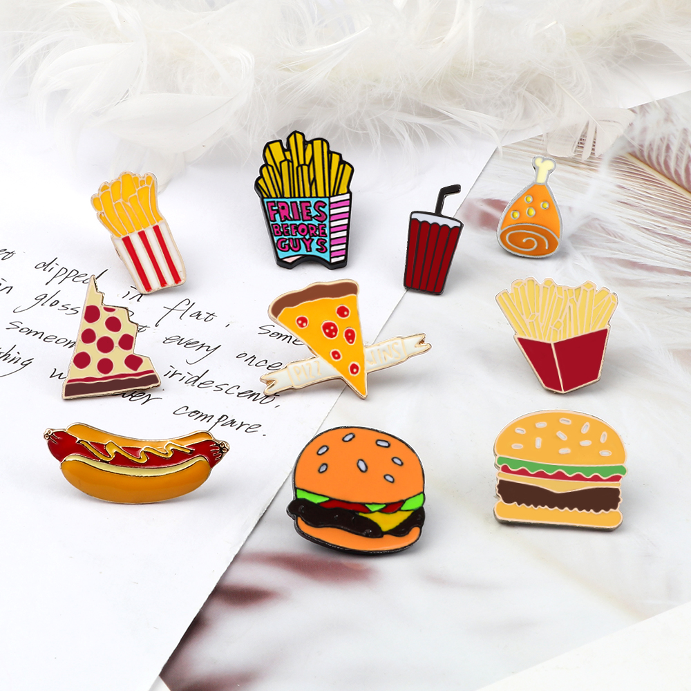 Cartoon Food Enamel Brooch Ham - Baby Food With Chicken incelemesi ve fiyatı