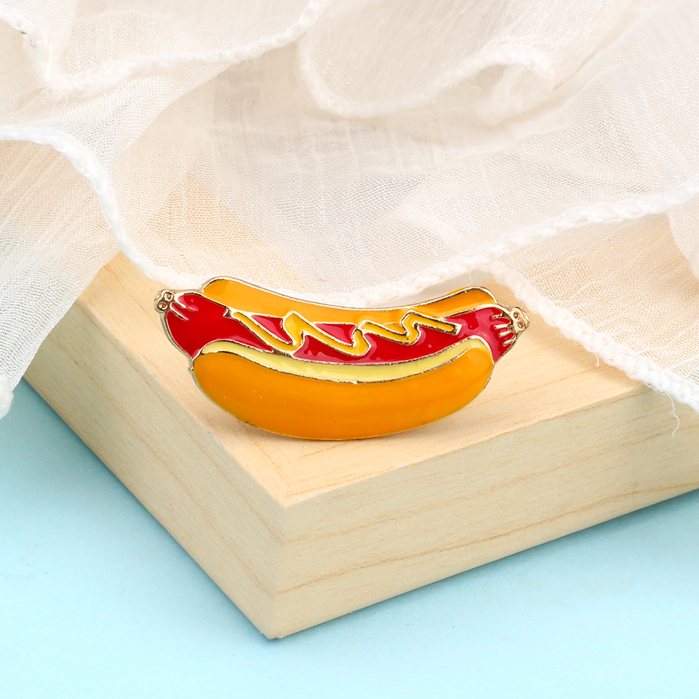 Cartoon Food Enamel Brooch Ham - Baby Food With Chicken incelemesi ve fiyatı