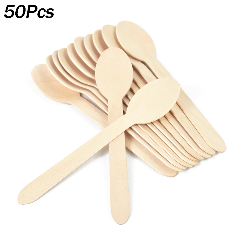50Pcs Disposable Wooden Spoon  - Weaning Spoon Set incelemesi ve fiyatı