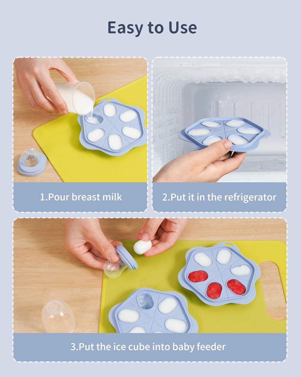Silicone Baby Fruit Food Feede - Baby Food Freezer Tray incelemesi ve fiyatı