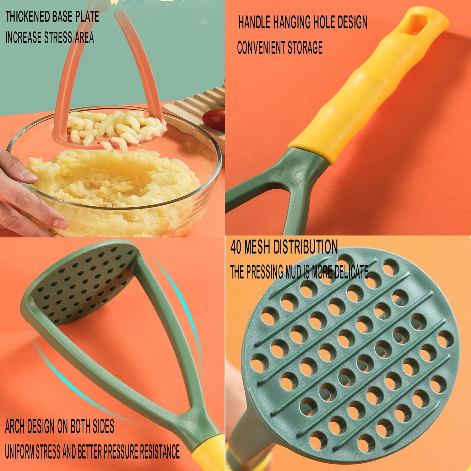 2pcs Potato Masher Manual Mash - Baby Food Avocado incelemesi ve fiyatı