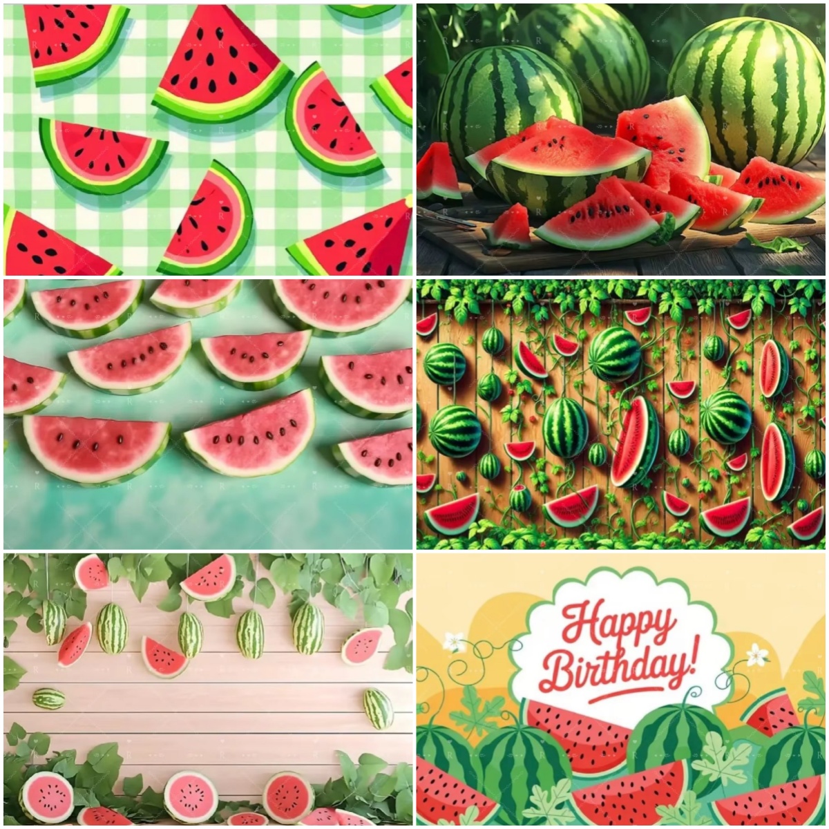  Cartoon Watermelon Theme Bir - Baby Food Newborn incelemesi ve fiyatı