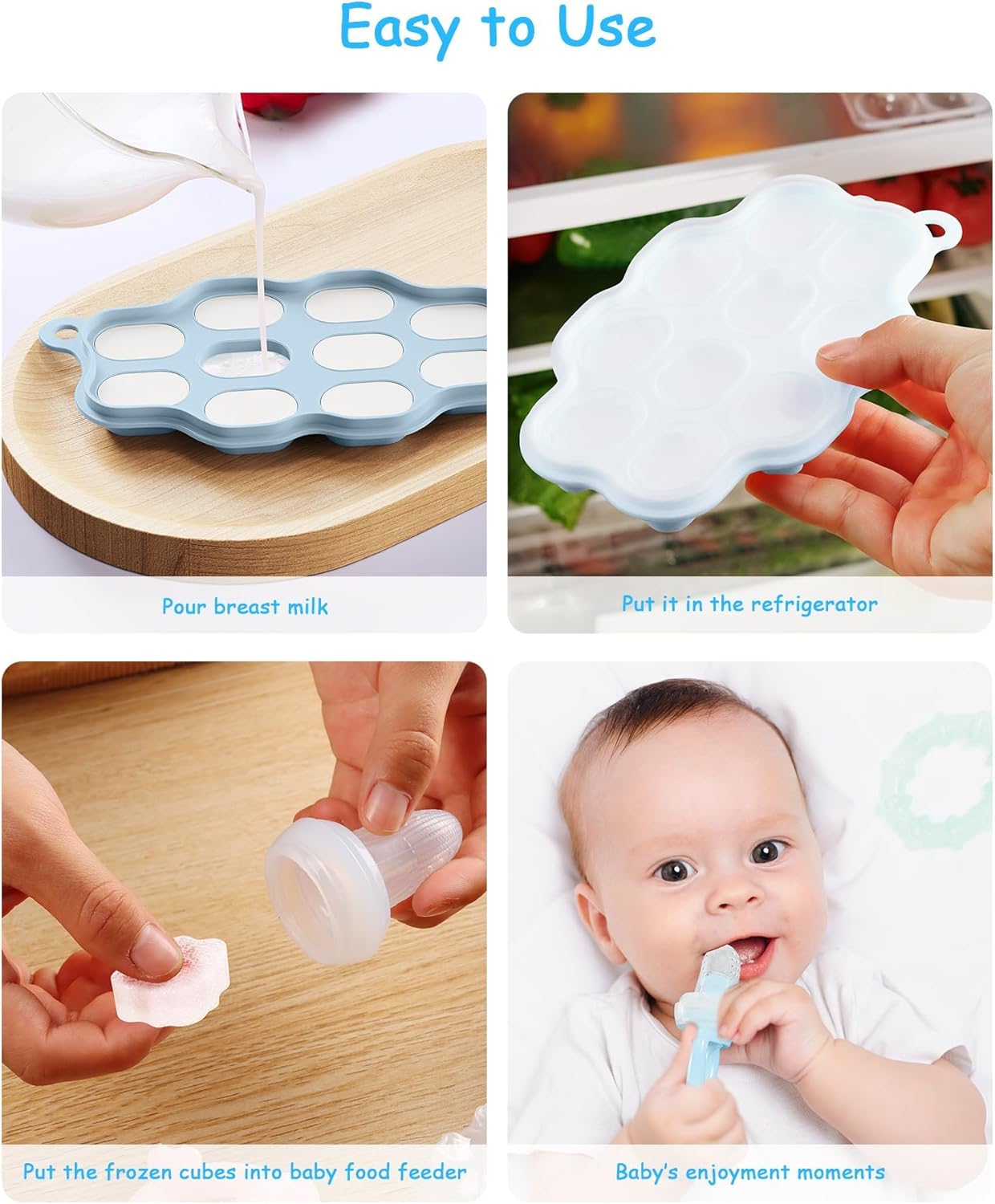 2-Pack Silicone Baby Food Free - Baby Food Freezer Tray incelemesi ve fiyatı