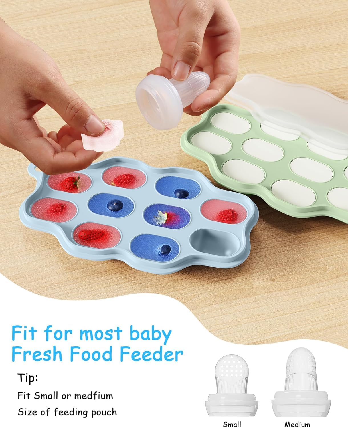 2-Pack Silicone Baby Food Free - Baby Food Freezer Tray incelemesi ve fiyatı