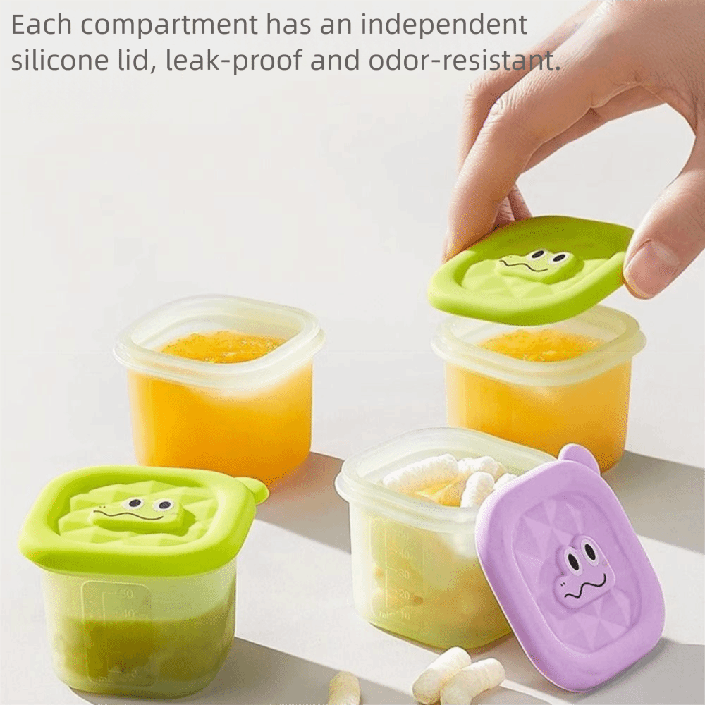3/4/6 Grid Design Baby Food Fr - Baby Food Freezer Tray incelemesi ve fiyatı