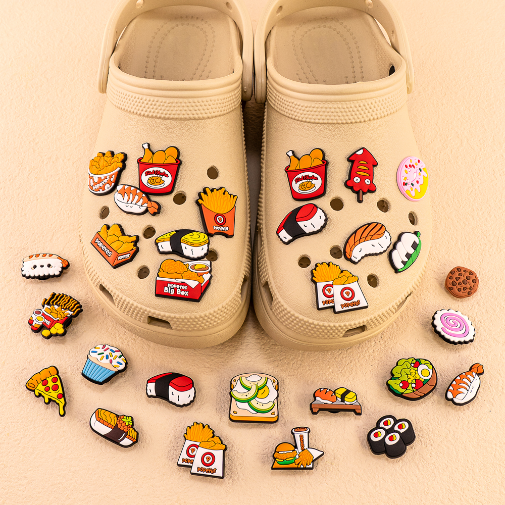 1/9/12pcs Cute Food Shoe Charm - Baby Food With Chicken incelemesi ve fiyatı