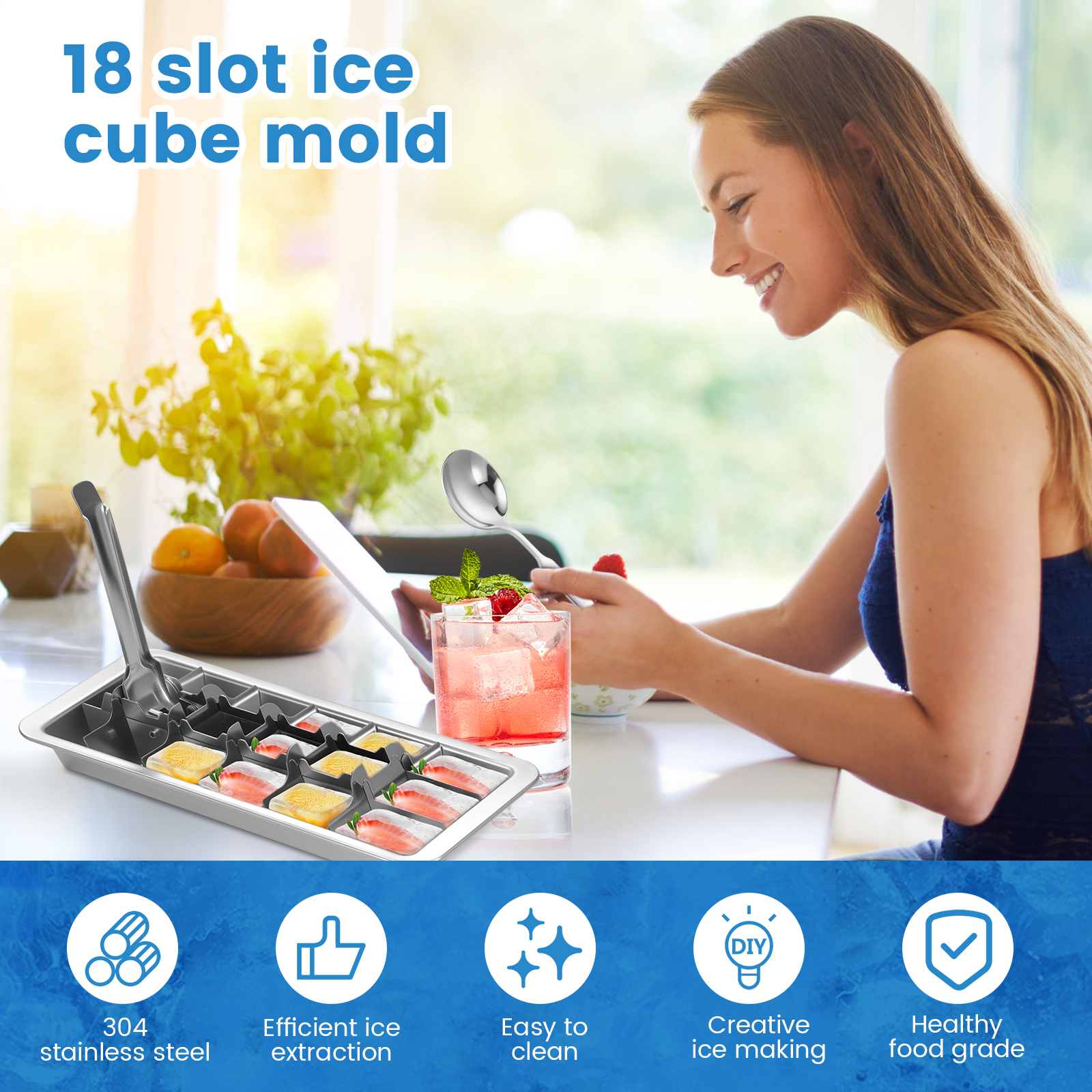 Vintage Stainless Steel Ice Cu - Baby Food Freezer Tray incelemesi ve fiyatı