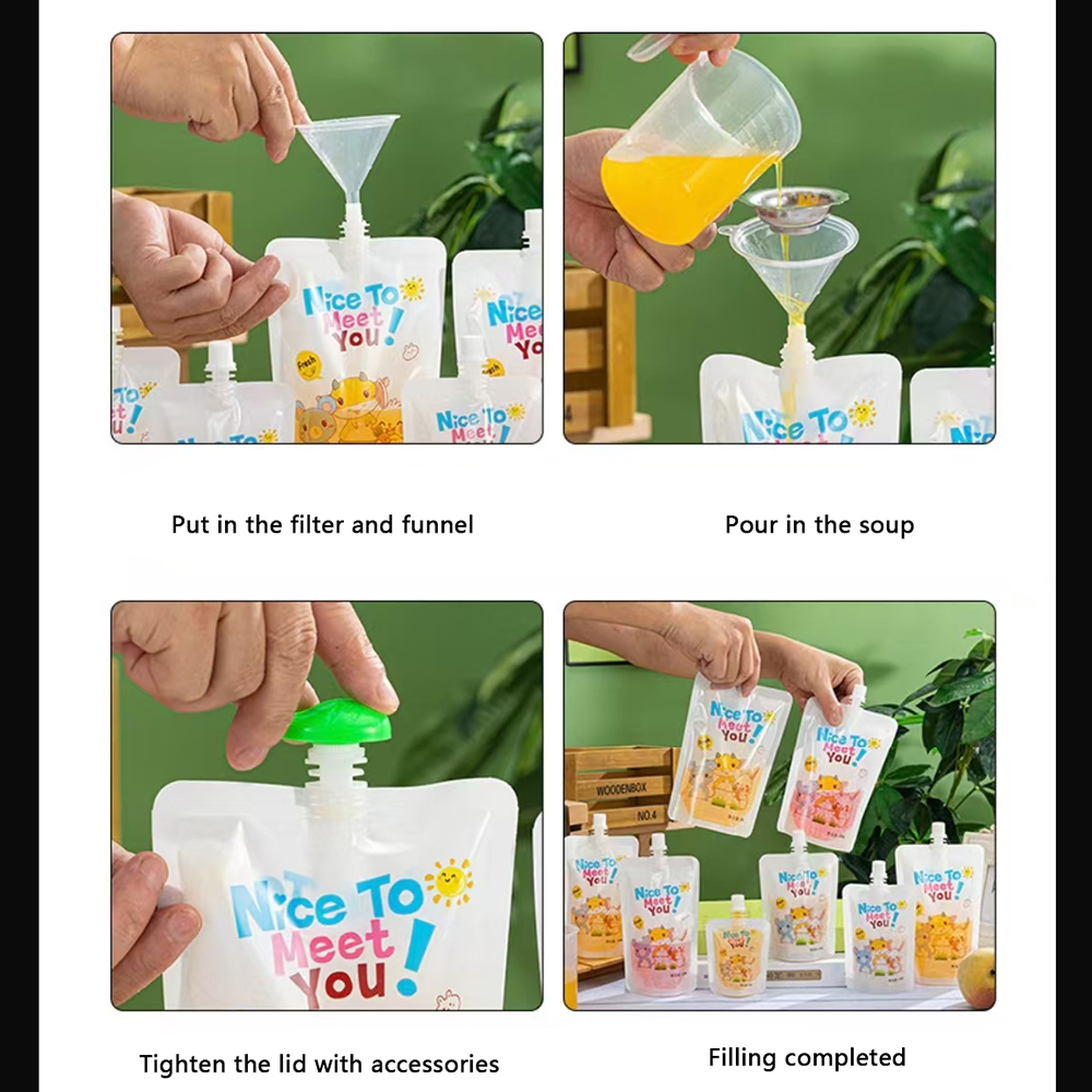 200ml  Baby Food Pouches Baby  - Baby Food Zip Lock Bag incelemesi ve fiyatı