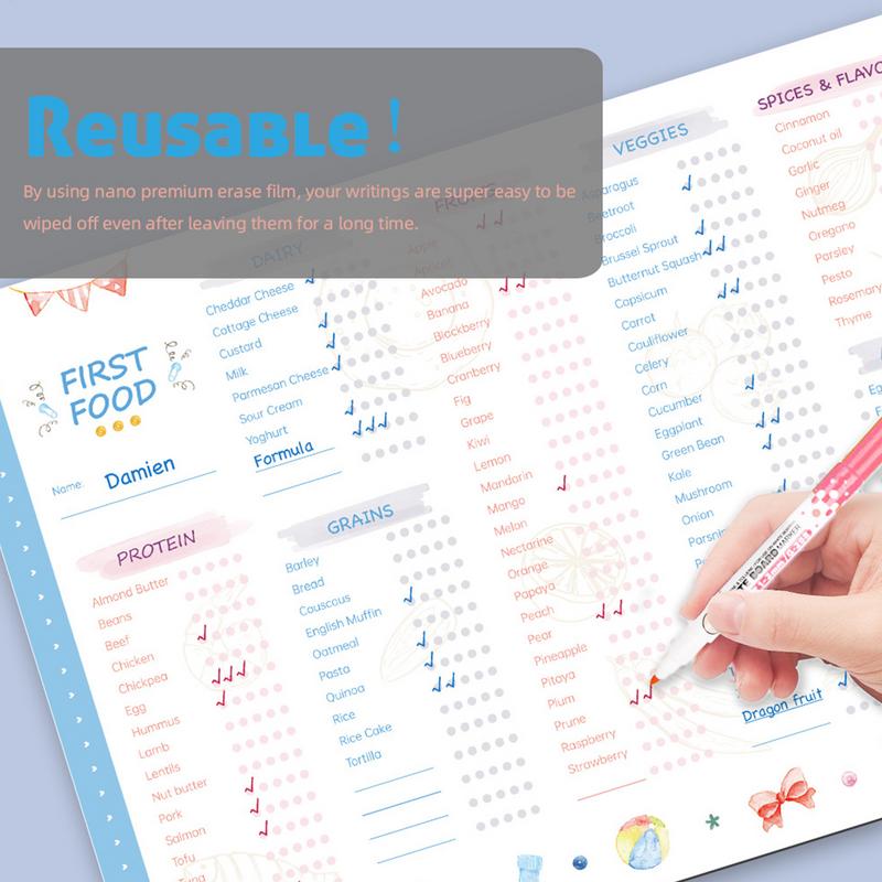 Baby First Foods Checklist Mag - Baby Food Journal incelemesi ve fiyatı