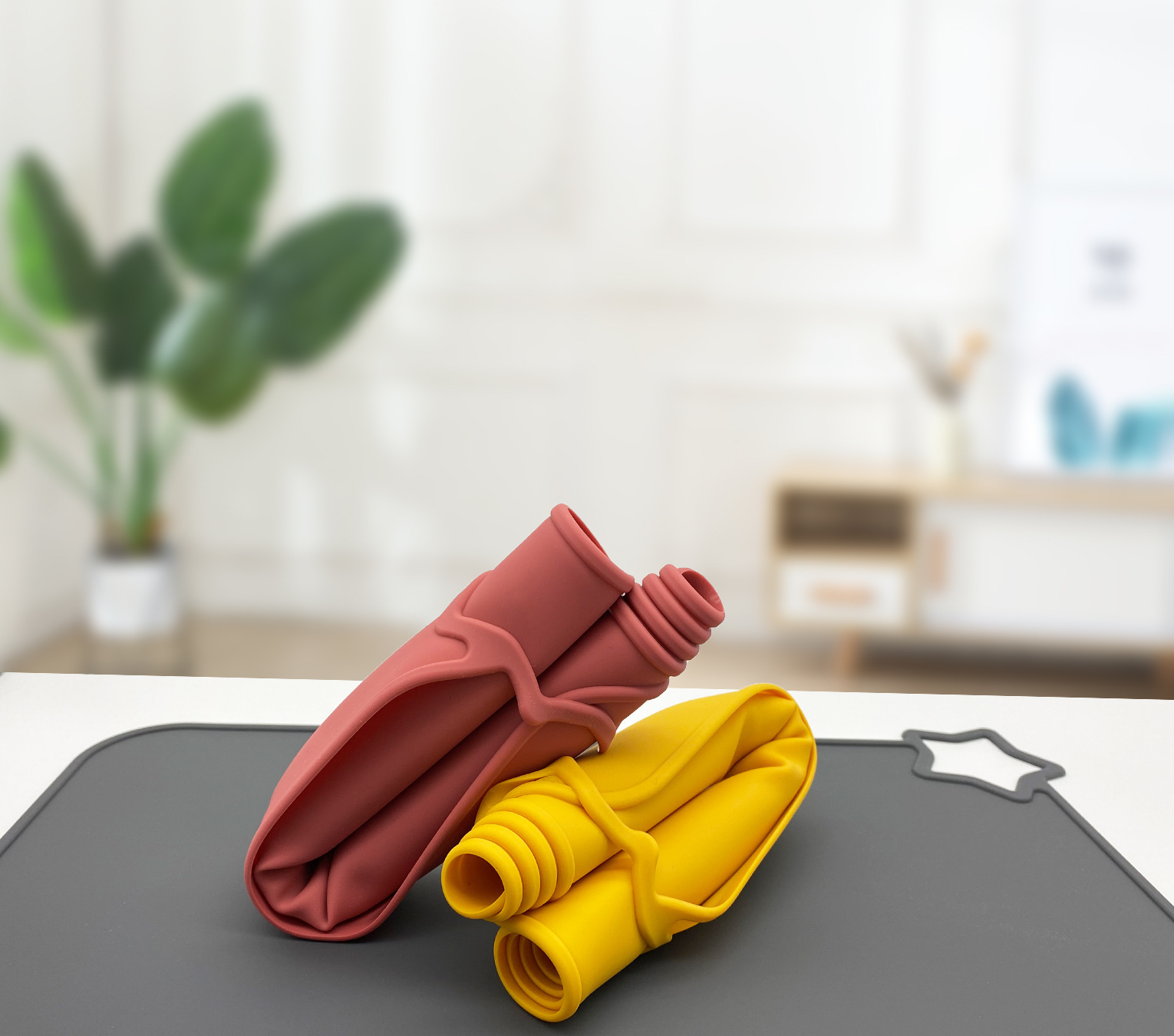 1PCS Simple Silicone Placemat  - Baby Food Restaurant incelemesi ve fiyatı