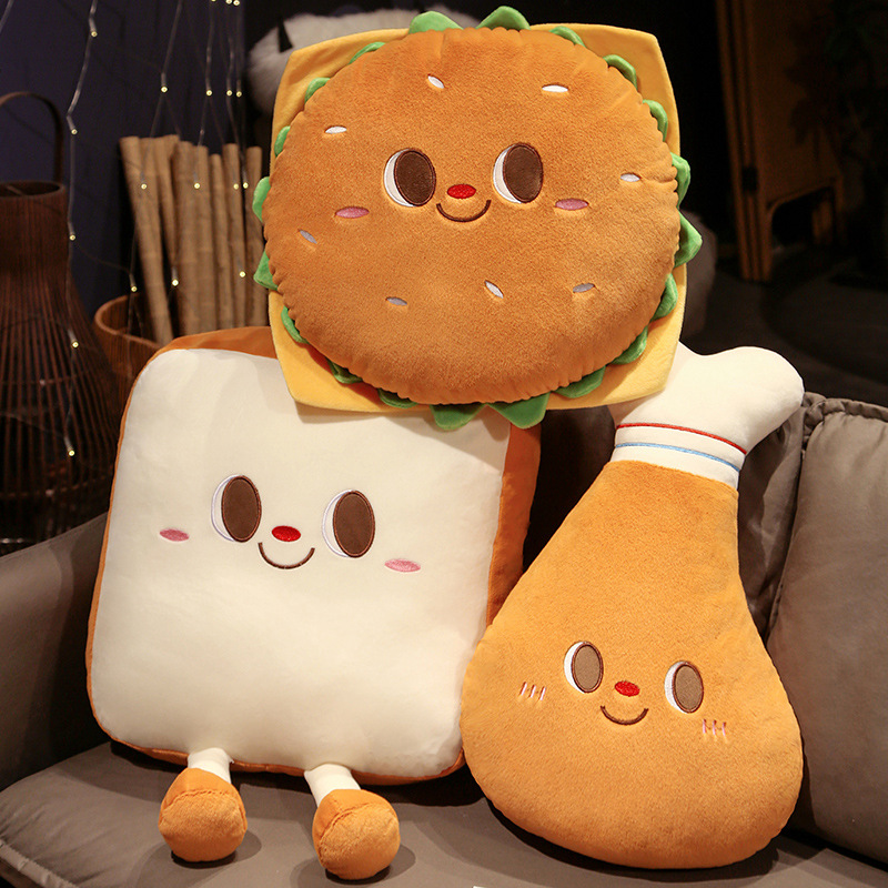 Fried Chicken Burger Plush Toy - Baby Food With Chicken incelemesi ve fiyatı