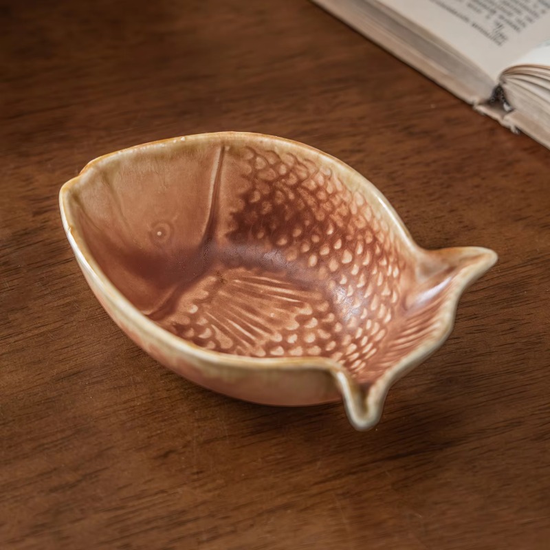 Creative Fish Shape Ceramic Bo - Baby Food Restaurant incelemesi ve fiyatı