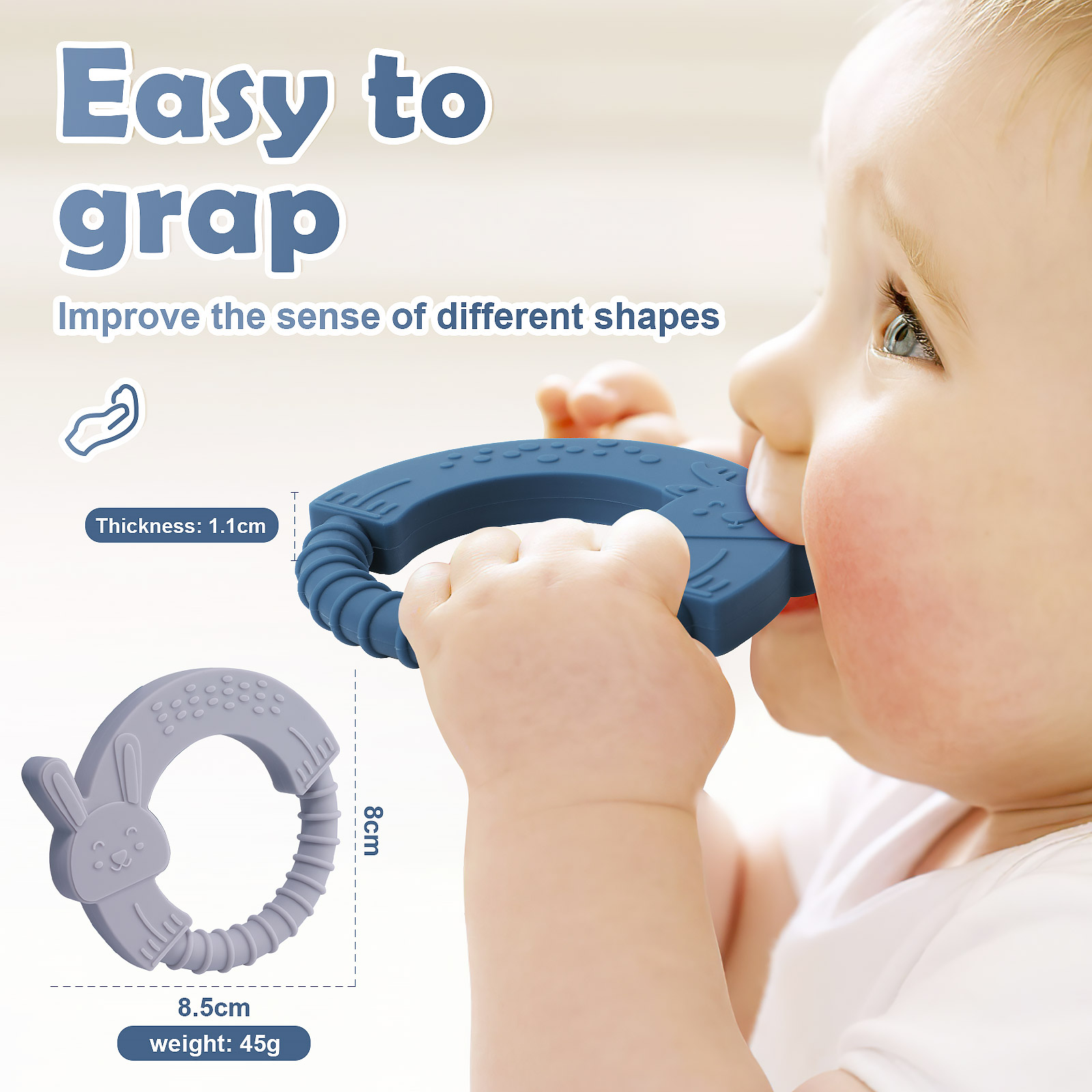 2PC Silicone Teether Baby Anim - Baby Food Organic incelemesi ve fiyatı