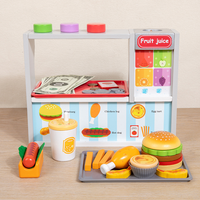 Children Toy Puzzle Wooden Kit - Baby Food Restaurant incelemesi ve fiyatı