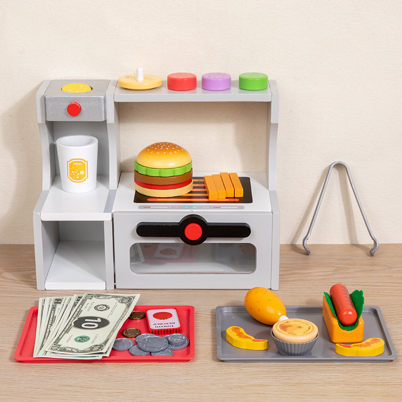 Children Toy Puzzle Wooden Kit - Baby Food Restaurant incelemesi ve fiyatı