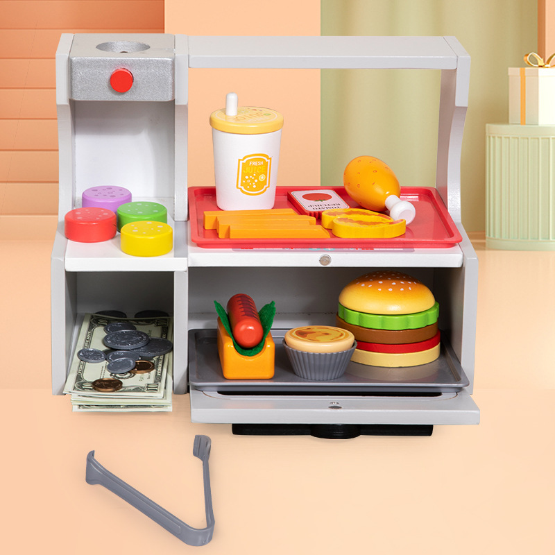 Children Toy Puzzle Wooden Kit - Baby Food Restaurant incelemesi ve fiyatı