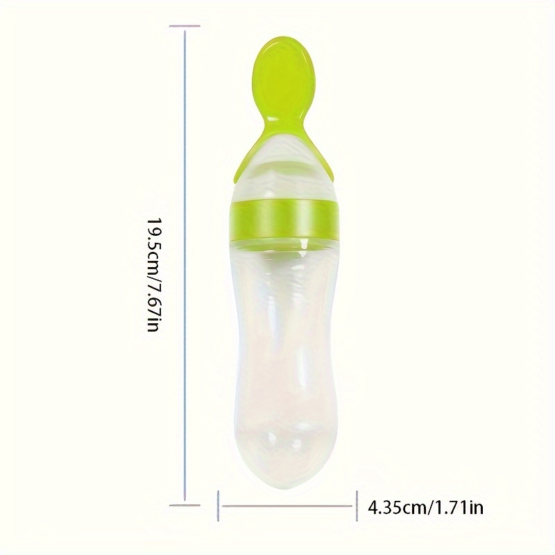 Baby Feeding Silicone Bottle w - Baby Food Dispensing Spoon incelemesi ve fiyatı