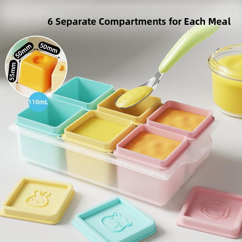 New 6-Pack Silicone Ice Cube T - Baby Food Freezer Tray incelemesi ve fiyatı