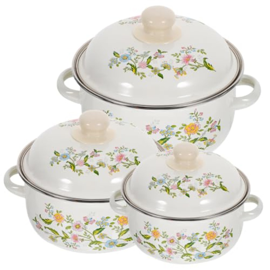 Mini Enamel Soup Pot Set 3-Pie - Baby Food Instant incelemesi ve fiyatı