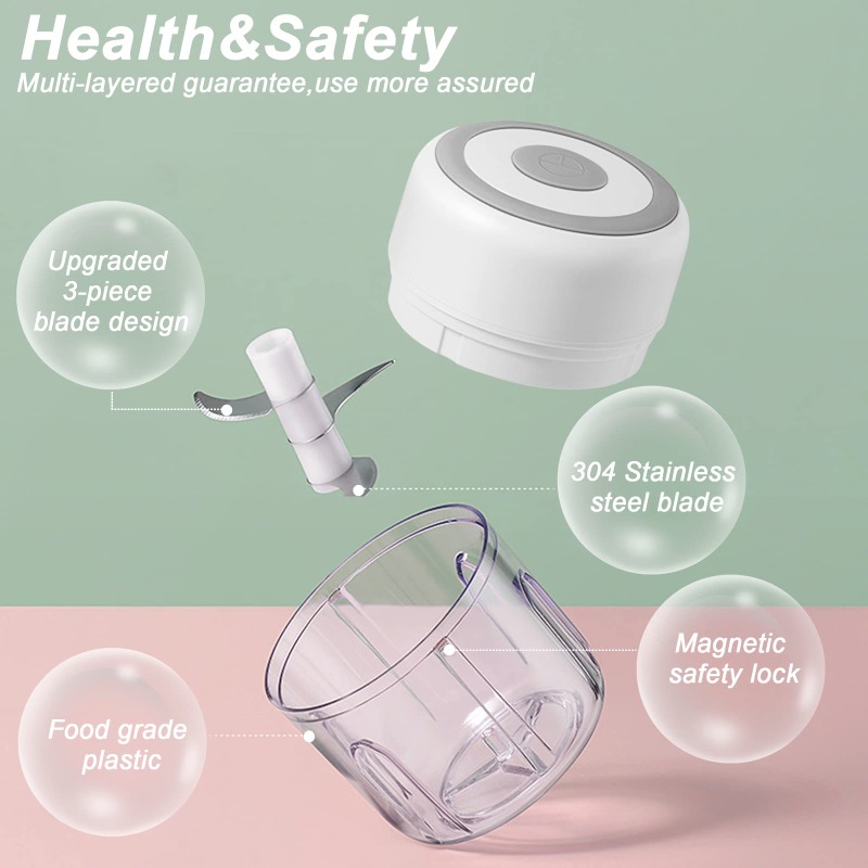 250ML Electric Garlic Grinder  - Baby Food With Meat incelemesi ve fiyatı
