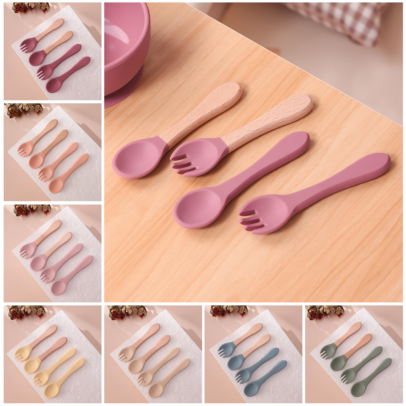 Color Kids 4PCS Silicone Baby  - Baby Food Dispensing Spoon incelemesi ve fiyatı