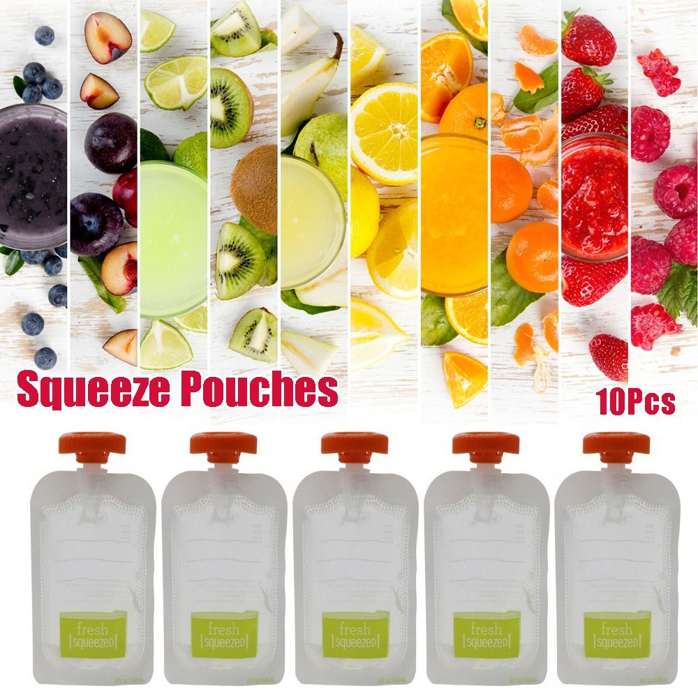 10Pcs Manual Fruit Puree Baby  - Baby Food Dispenser incelemesi ve fiyatı