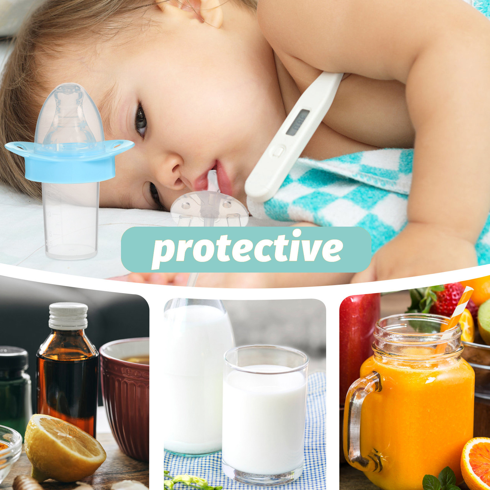 2pcs Baby Pacifier Feeder Medi - Baby Food Newborn incelemesi ve fiyatı