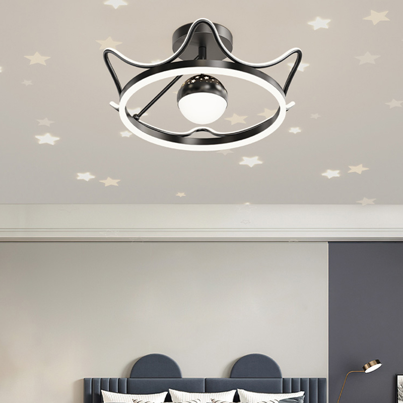 Modern Crown Starry Sky LED Pe - Baby Food Restaurant incelemesi ve fiyatı