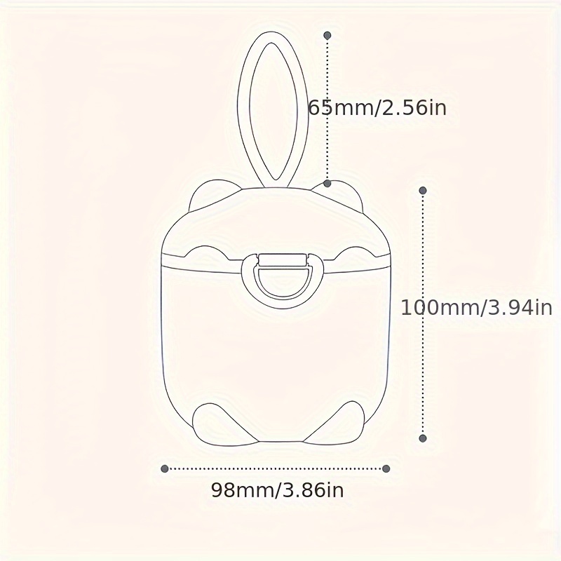 1pc Portable Four-Layer Milk P - Baby Food Dispenser incelemesi ve fiyatı