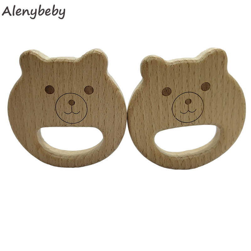 Natural Wooden Teether Bear sh - Baby Food Organic incelemesi ve fiyatı
