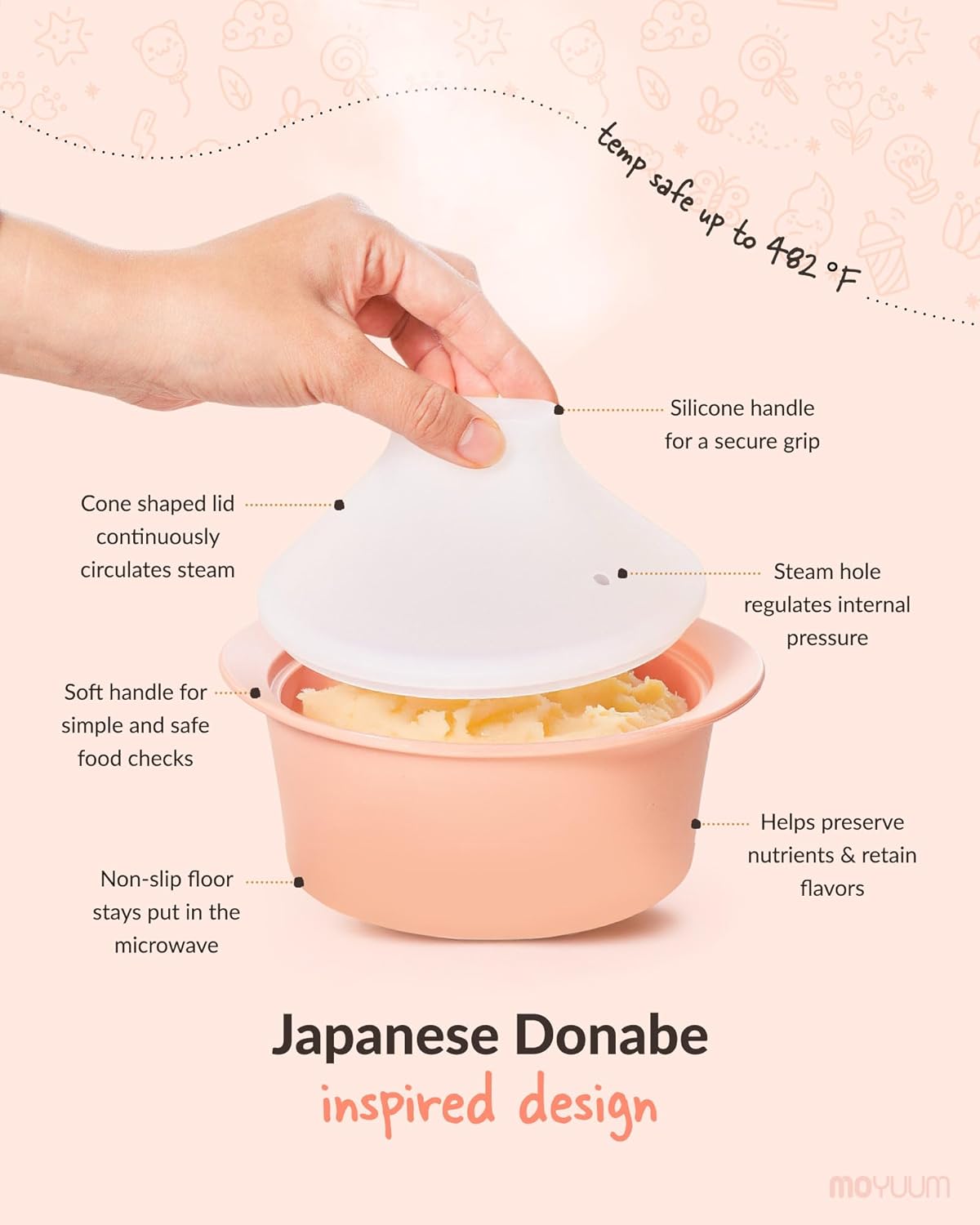 Silicone Microwave Steamer | M - Baby Food Korea incelemesi ve fiyatı