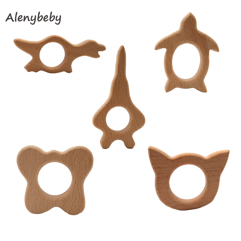 2pc Wood Teether Cartoon DIY W - Baby Food Organic incelemesi ve fiyatı