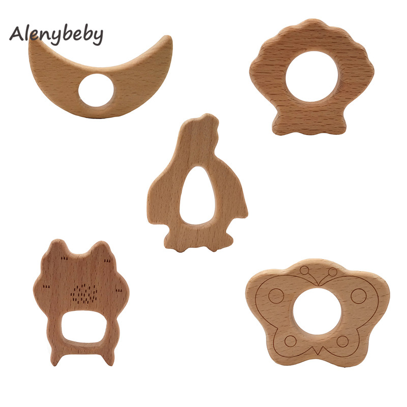 2pc Wood Teether Cartoon DIY W - Baby Food Organic incelemesi ve fiyatı