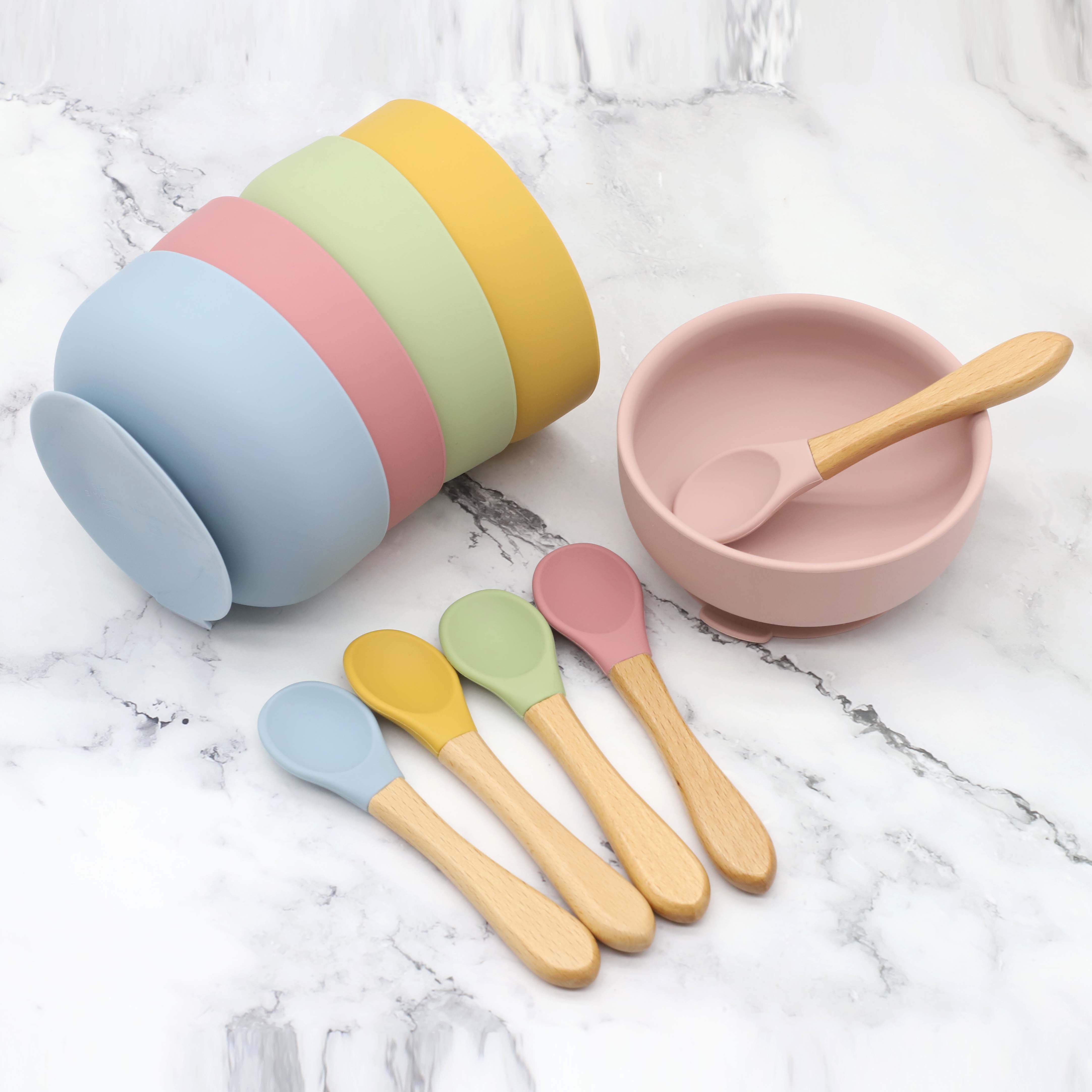 Silicone bowl with suction cup - Baby Food Dispensing Spoon incelemesi ve fiyatı