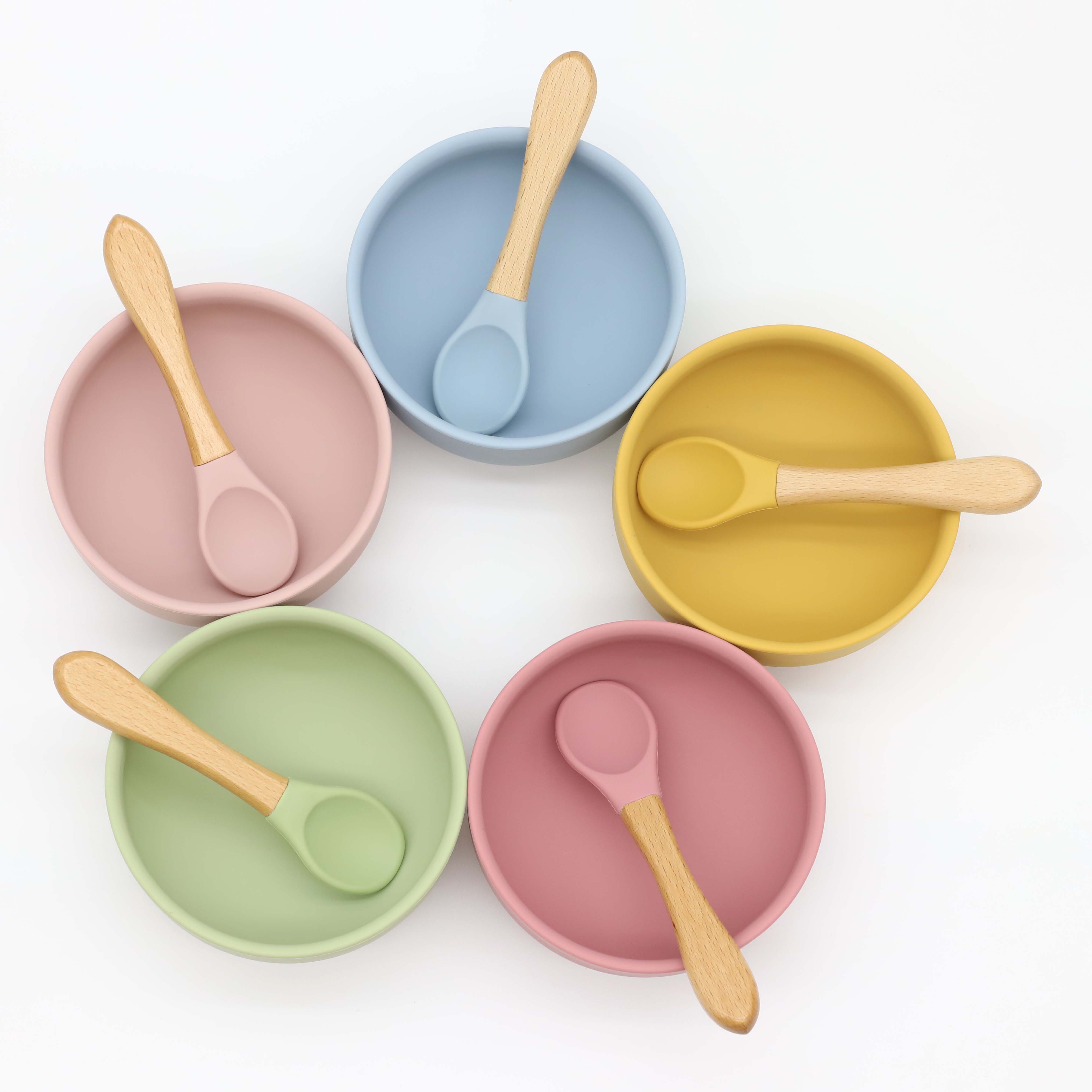 Silicone bowl with suction cup - Baby Food Dispensing Spoon incelemesi ve fiyatı