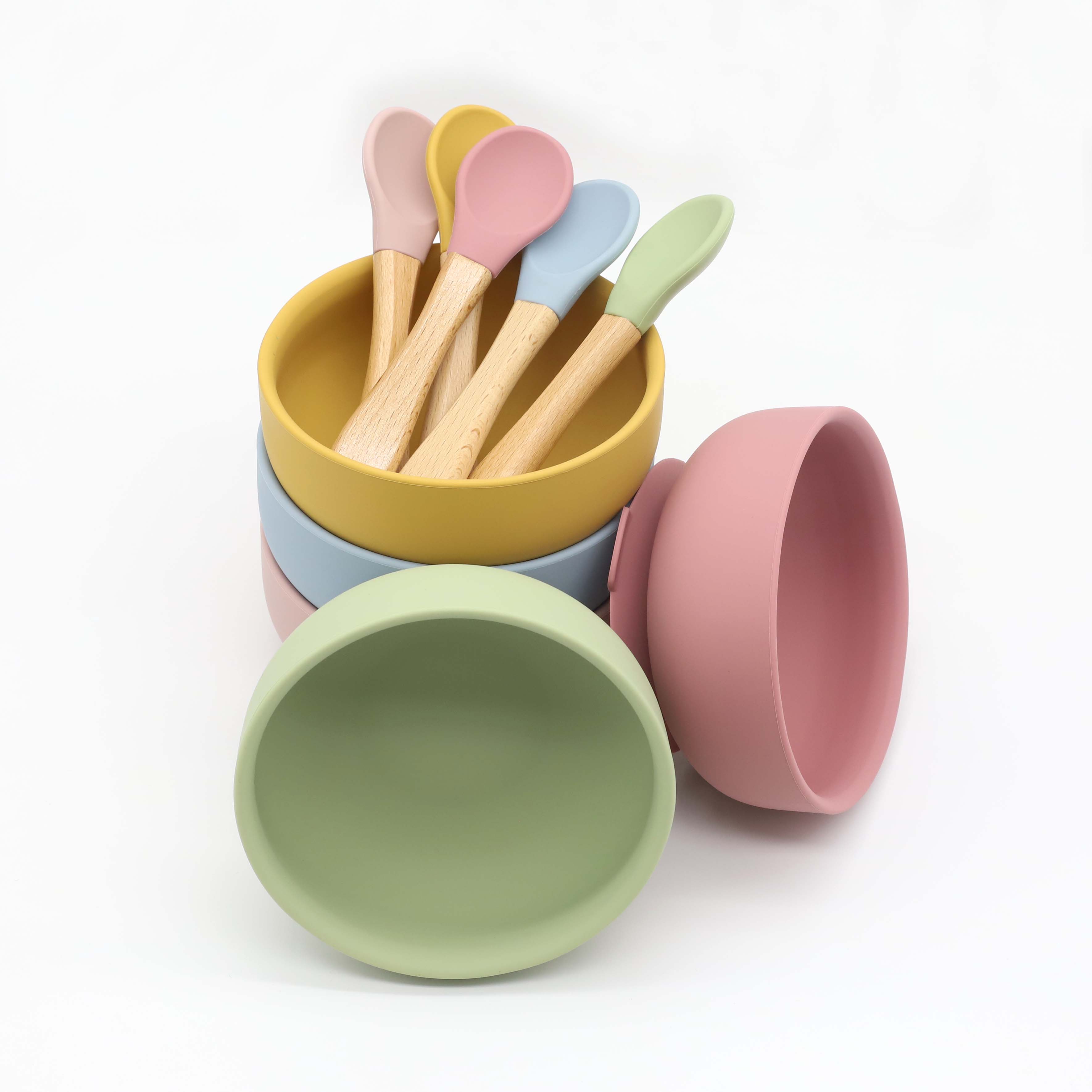 Silicone bowl with suction cup - Baby Food Dispensing Spoon incelemesi ve fiyatı