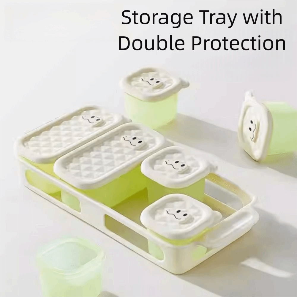 3/4/6 Grid Design Baby Food Fr - Baby Food Freezer Tray incelemesi ve fiyatı