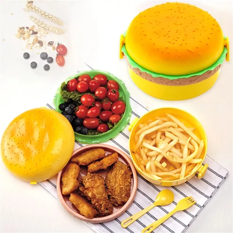 Hamburger Lunch Box Double Tie - Weaning Spoon Set incelemesi ve fiyatı