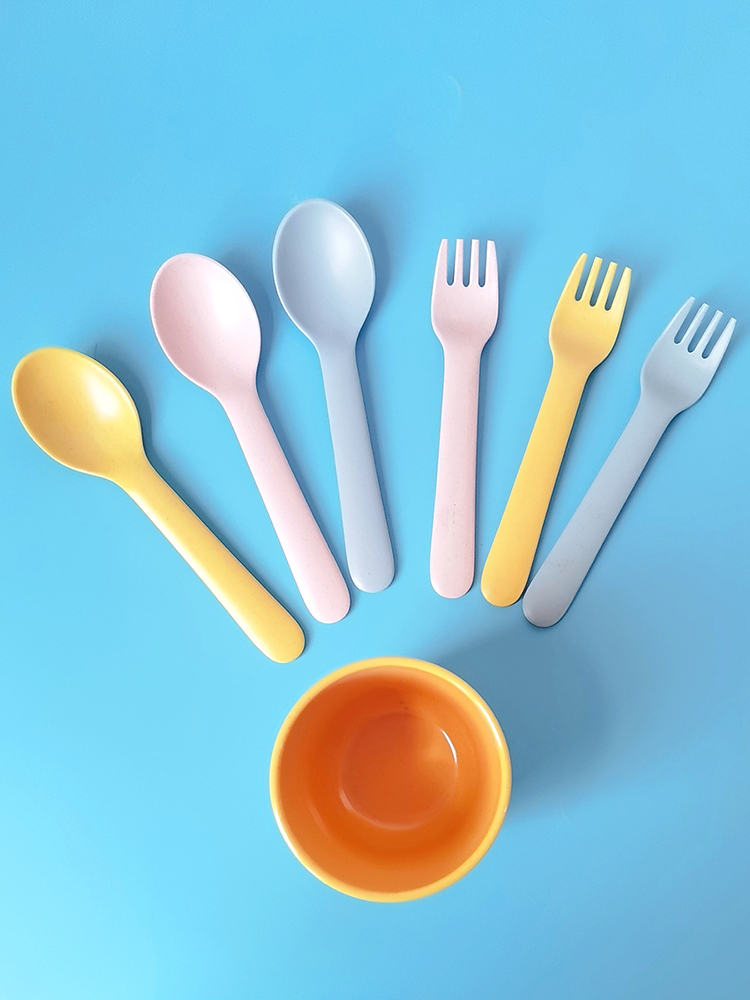 Bamboo Fiber Fork Spoon Baby A - Baby Food Restaurant incelemesi ve fiyatı
