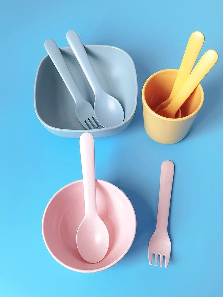 Bamboo Fiber Fork Spoon Baby A - Baby Food Restaurant incelemesi ve fiyatı