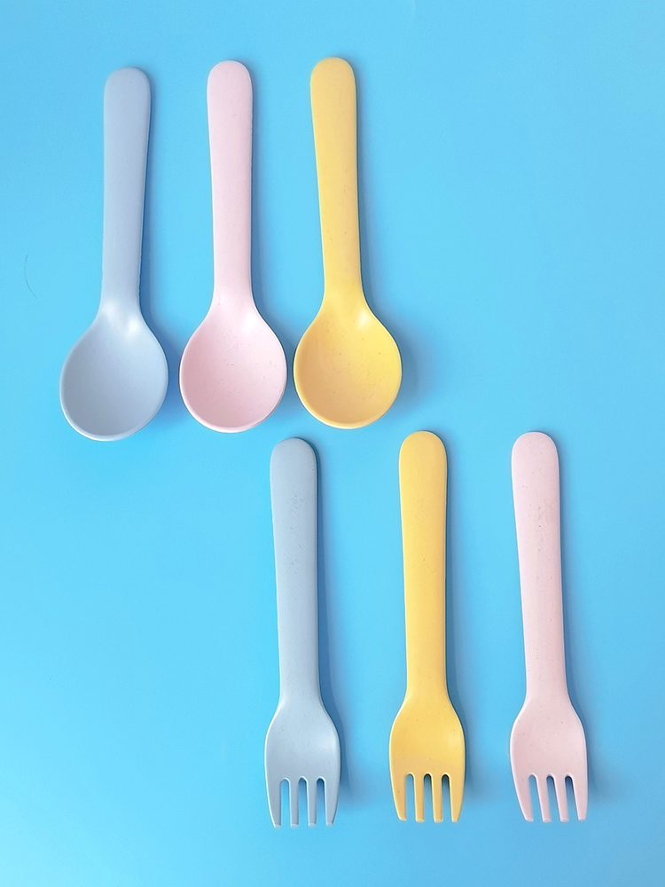 Bamboo Fiber Fork Spoon Baby A - Baby Food Restaurant incelemesi ve fiyatı