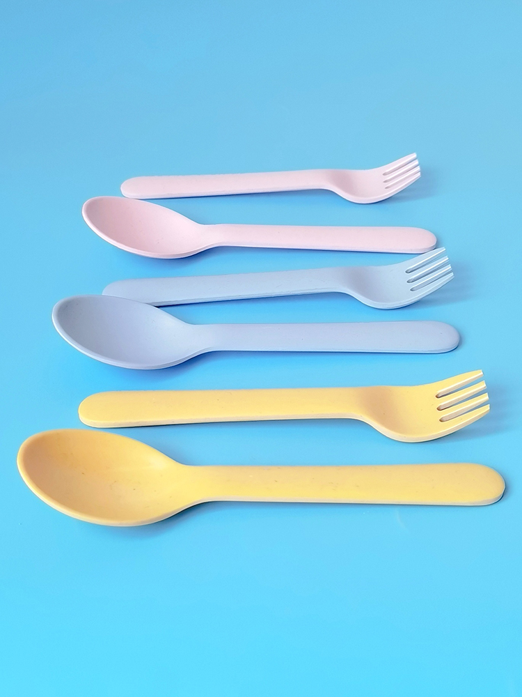 Bamboo Fiber Fork Spoon Baby A - Baby Food Restaurant incelemesi ve fiyatı